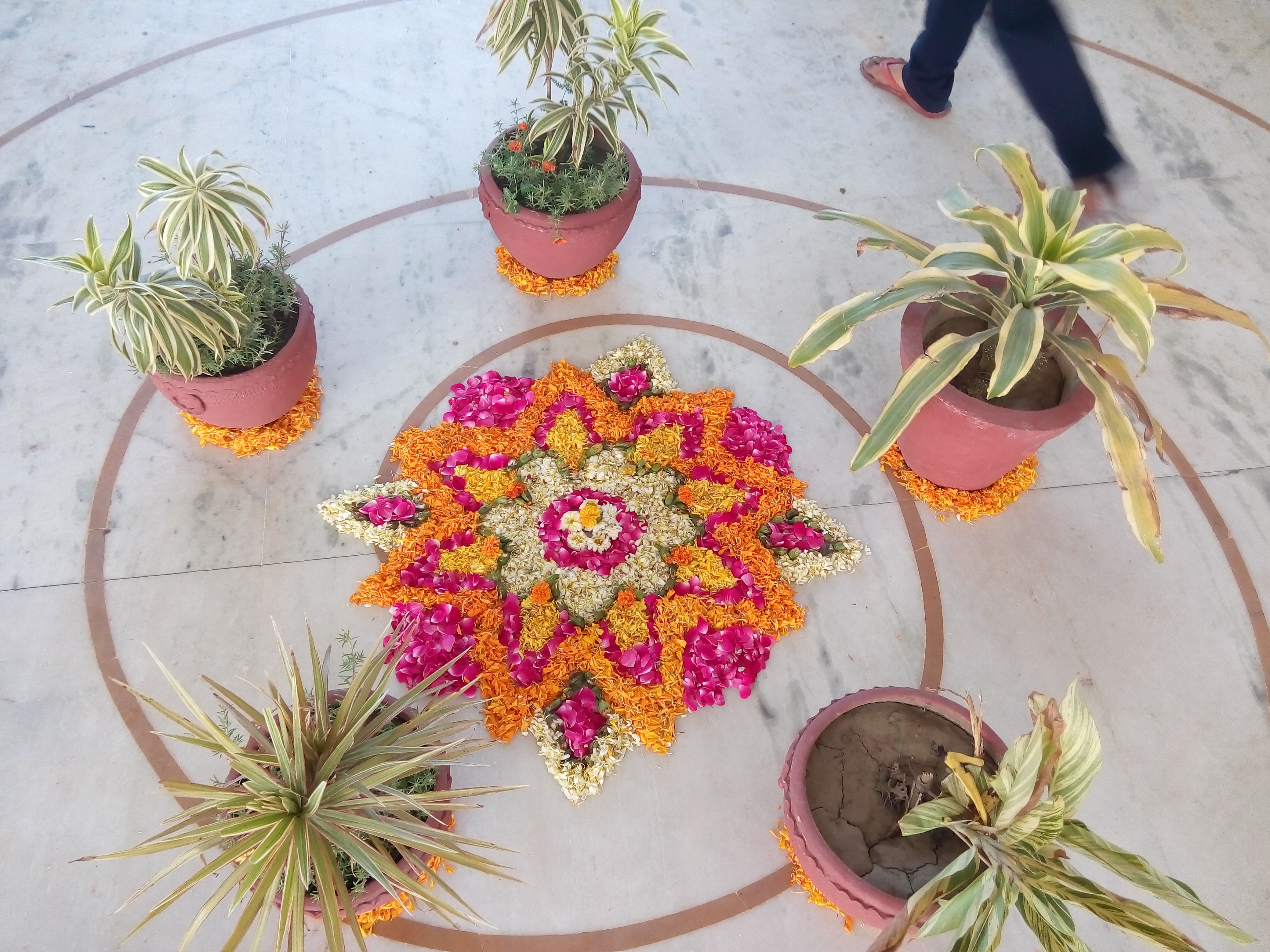 floral rangoli